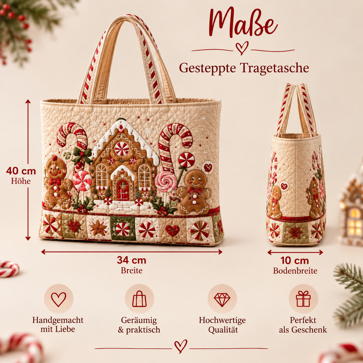 🎄 Monis Winterzauber Tasche